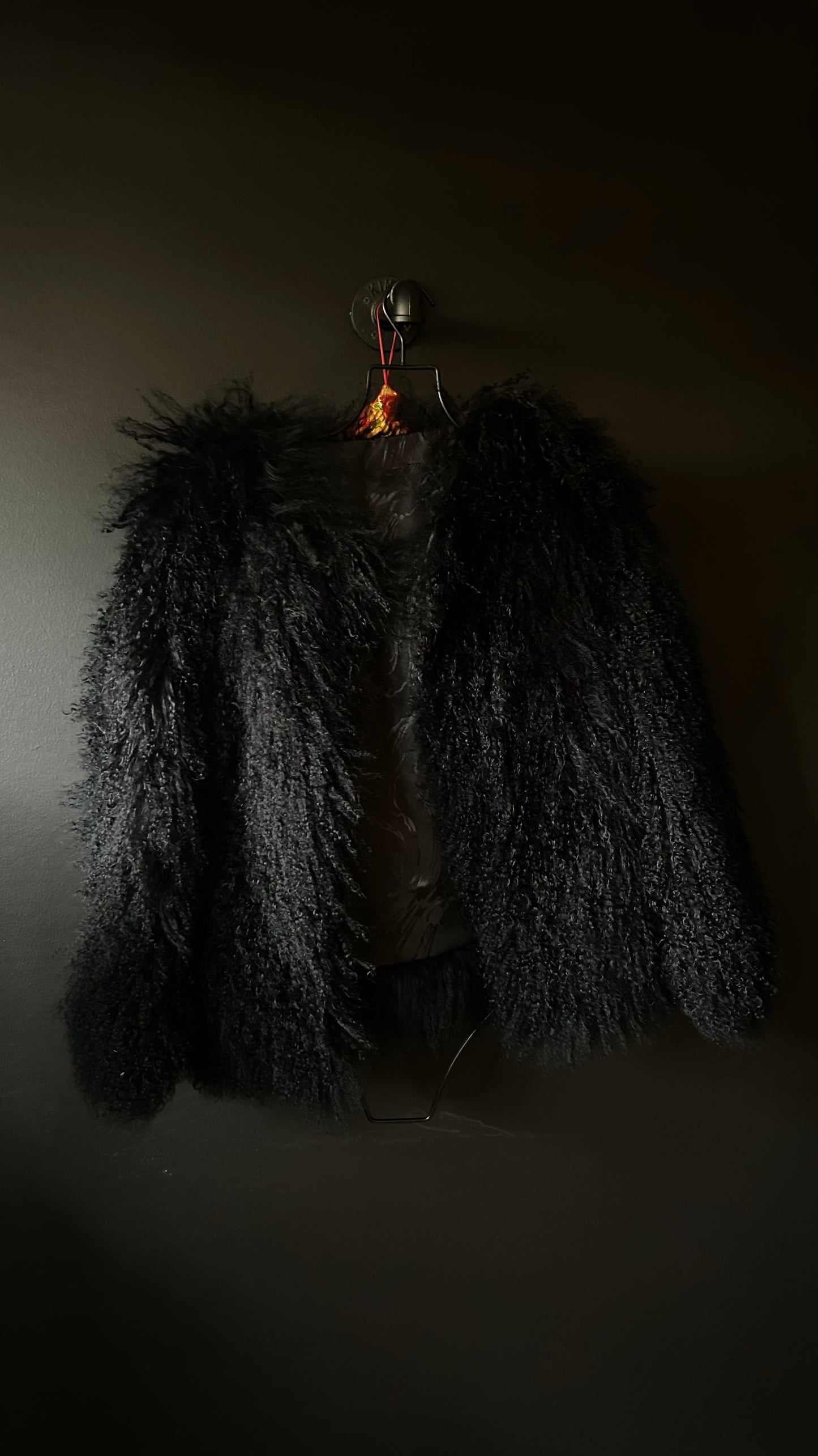 Shag waist length coat