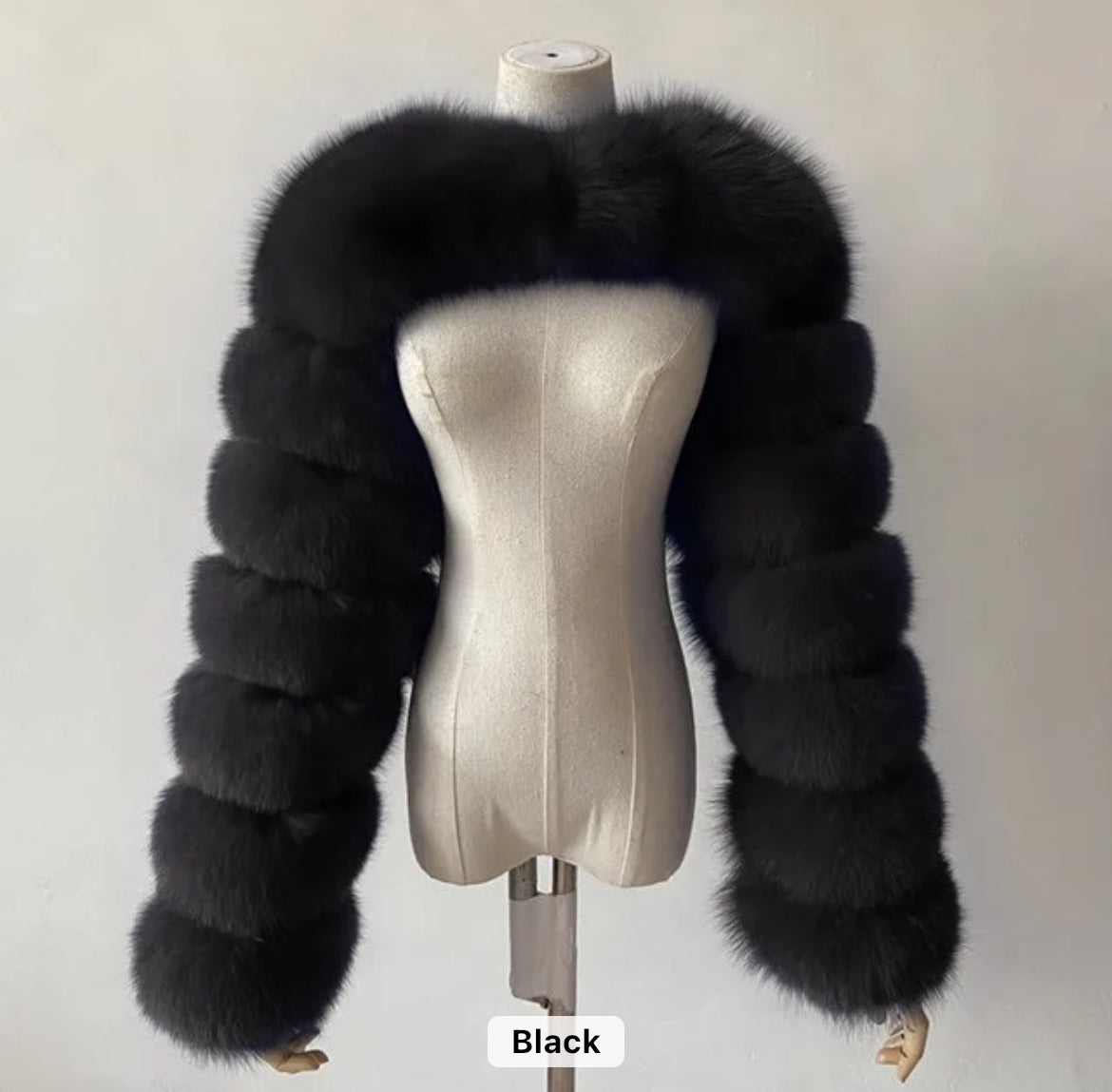 Courtside faux fur bolero jacket