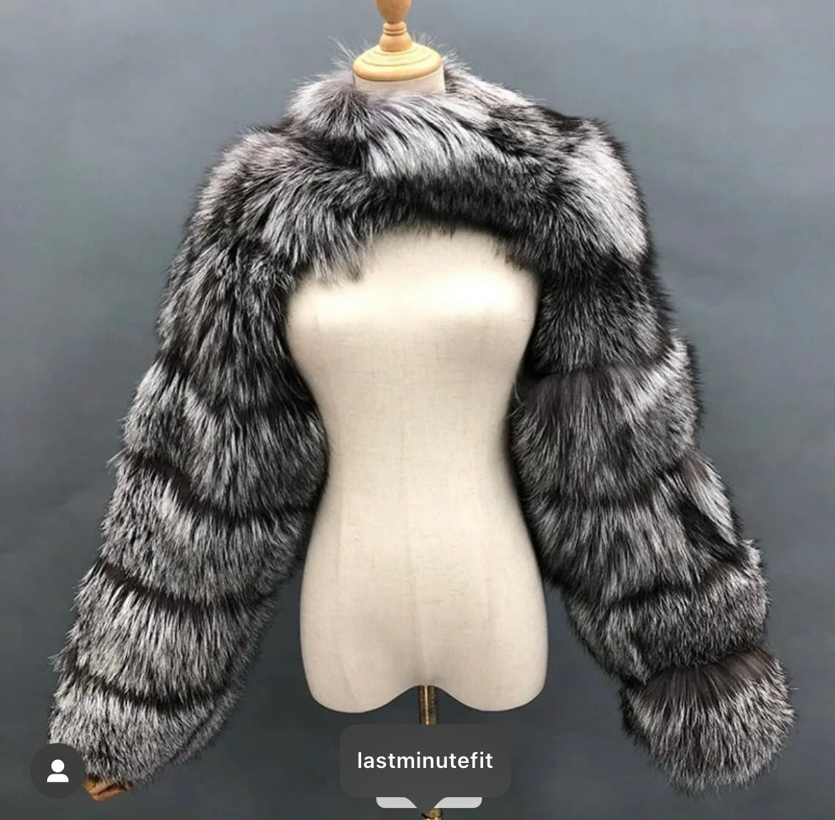 Courtside faux fur bolero jacket