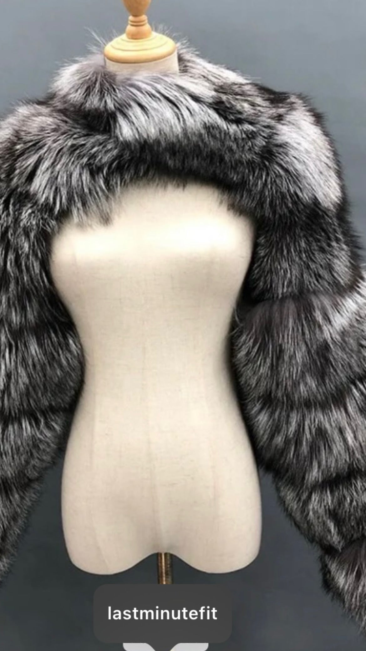 Courtside faux fur bolero jacket