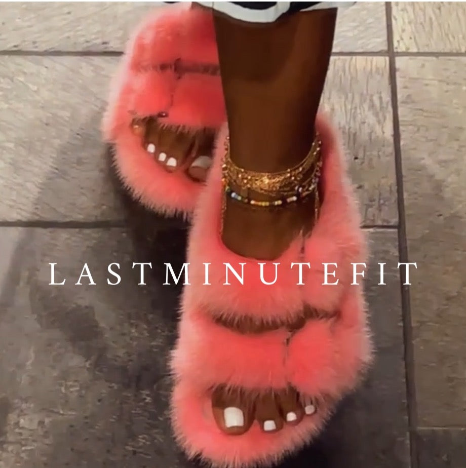 LMF mink slippers (made to order)
