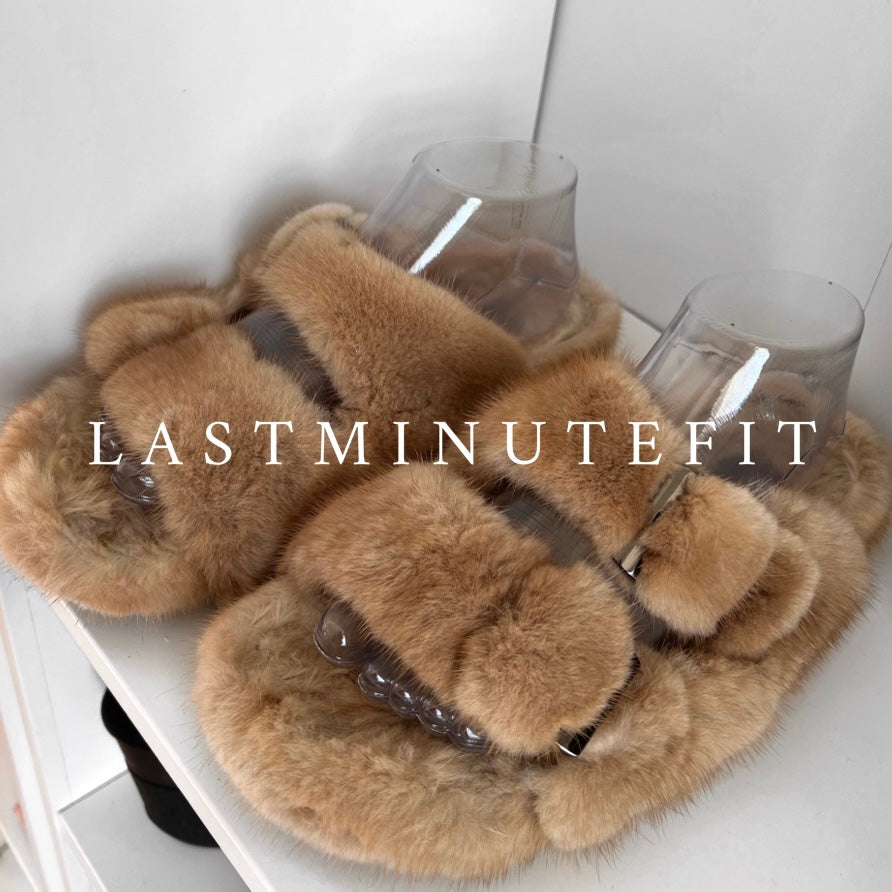 LMF mink slippers (made to order)