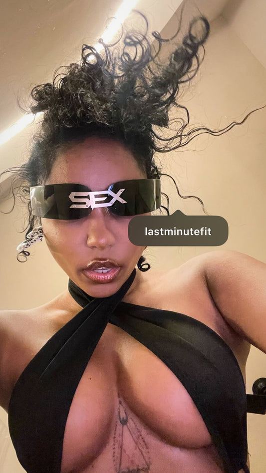 Trapped unisex sunglasses
