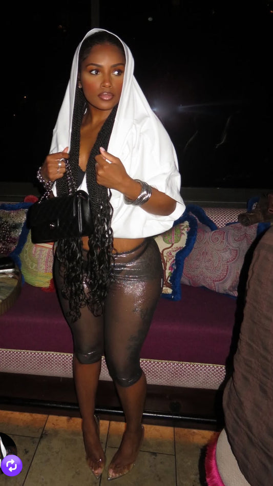 Shimmer capris