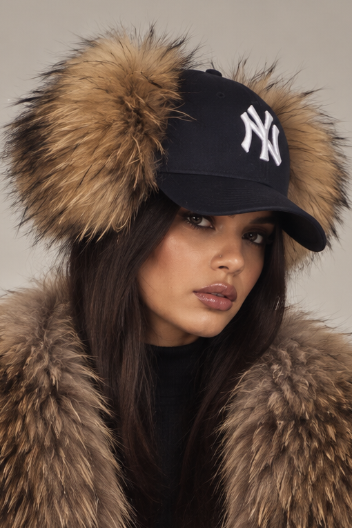 Madison Square trapper fur cap