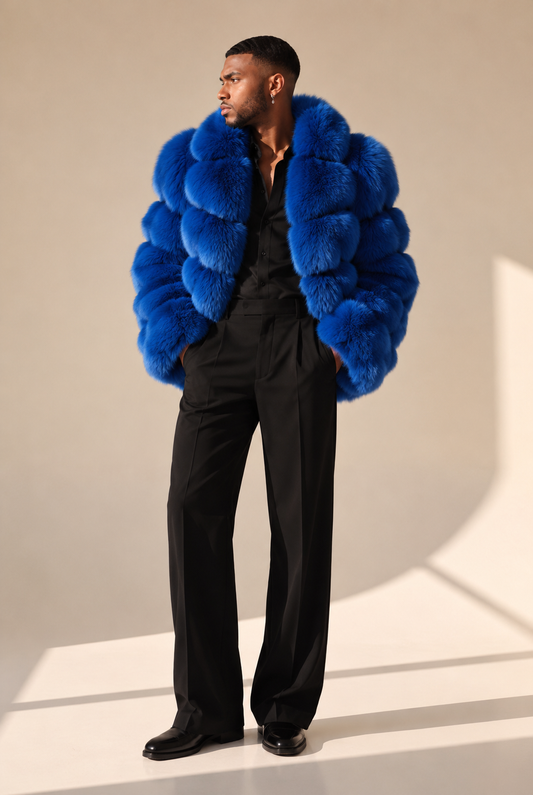 LMF men’s fur coat