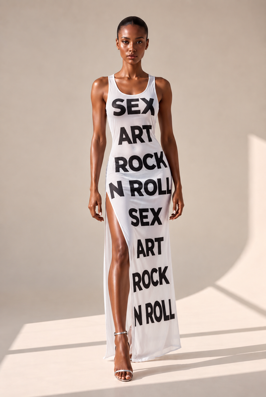 Summer slit dress