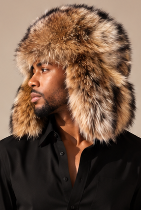 LMF fur trapper hat men’s